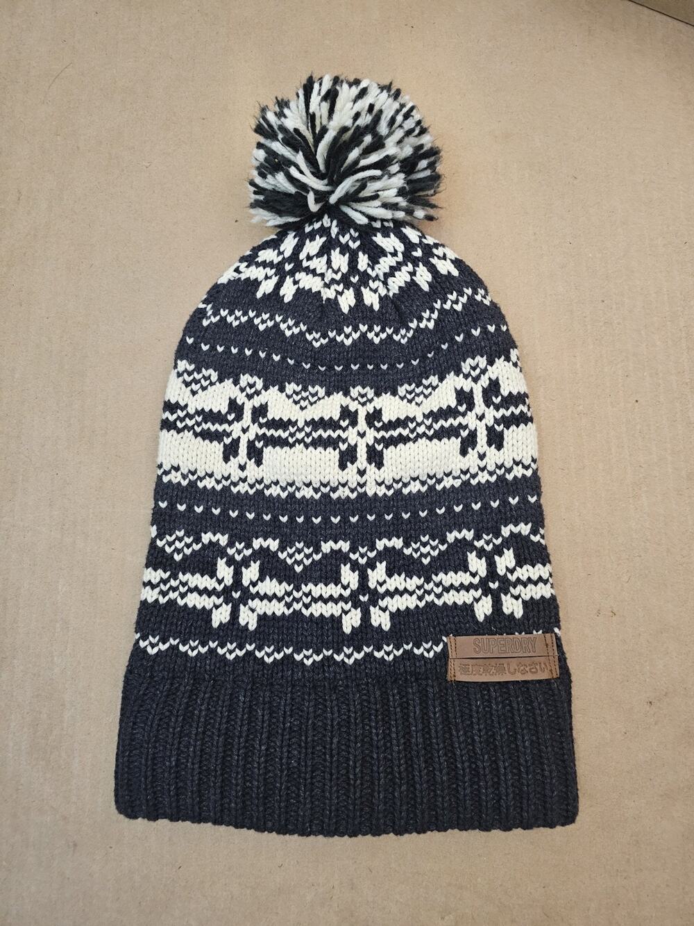 SUPERDRY Cable Knit Beanie Winter Hat Cap SUPERDRY